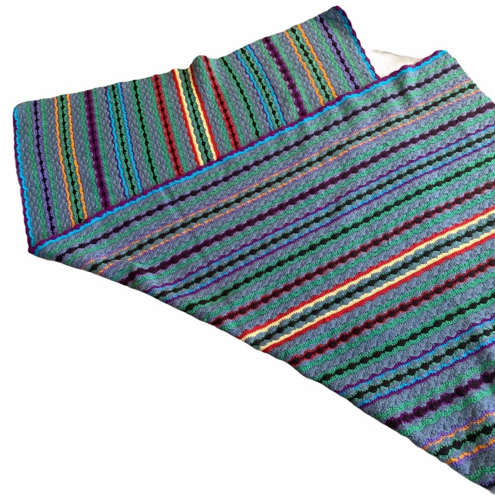Vintage Granny Knit Large Blanket